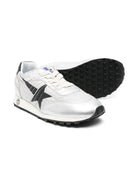 Sneakers per bambino Golden Goose Kids Running Marathon argento con lacci F00335F006719 60246 GOLDEN GOOSE KIDS 
