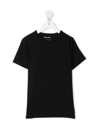 T-shirt a girocollo per bambino Mini Rodini nero con orlo dritto 1000000199 BLACK MINI RODINI KIDS 