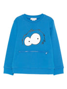 Felpa per bambino Stella McCartney Kids blu con zip sul davanti TX4Q40 Z3059 60Q STELLA McCARTNEY KIDS 
