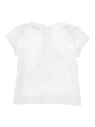 T-shirt per neonata Monnalisa bianca con stampa fragola 39G617 7002 0099 MONNALISA KIDS 