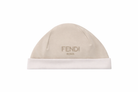 Set tre pezzi per neonata Fendi Kids beige con logo Fendi BUK154 ST8 F19J5 FENDI KIDS 