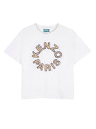 T-shirt per bambino Kenzo kids bianca con logo K61699 117 KENZO KIDS 