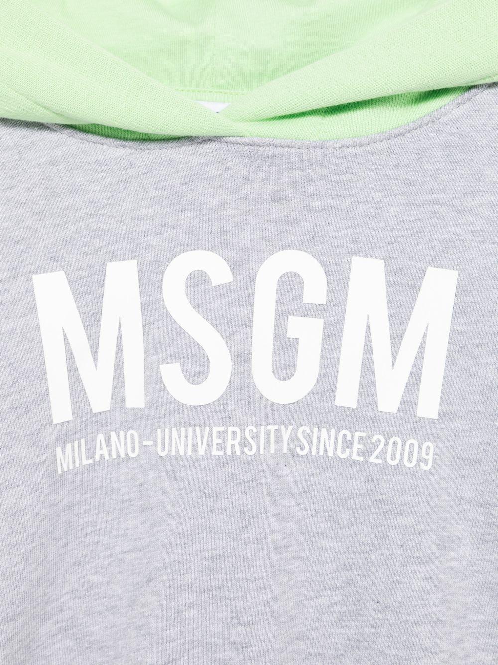 Felpa per bambina MSGM Kids grigia con logo sul davanti S6MSJGHS025 271/01 MSGM KIDS 