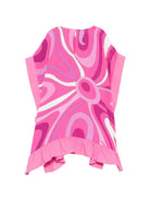 Abito per bambina Emilio Pucci Junior rosa con stampa grafica PY1C21 K0279 570BC EMILIO PUCCI KIDS 