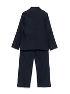 Completo per bambino Paolo Pecora Kids blu in twill con giacca monopetto PP3923 BLU PAOLO PECORA KIDS 