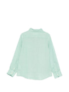 Camicia per bambino MC2 Saint Barth Kids verde con colletto classico AGN0001 00265L MC2 ST. BARTH KIDS 
