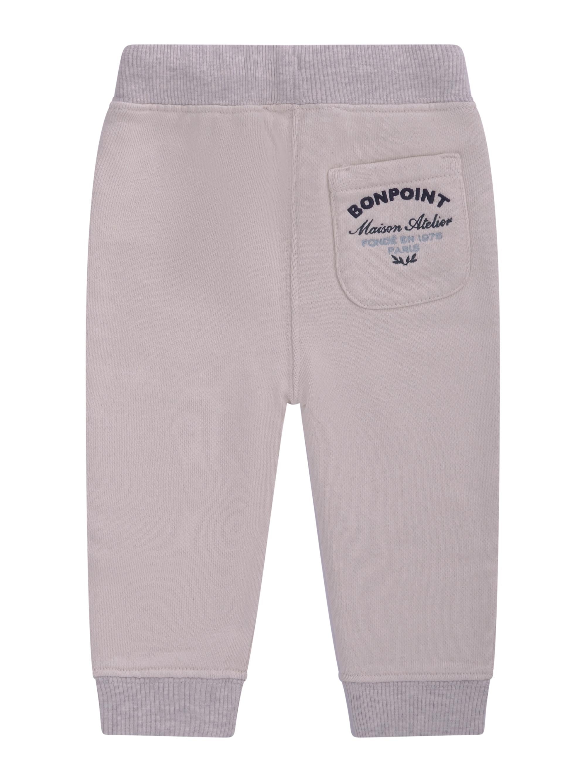Pantaloni sportivi per neonato Bonpoint beige con coulisse C06YPAK00001 192A BONPOINT KIDS 