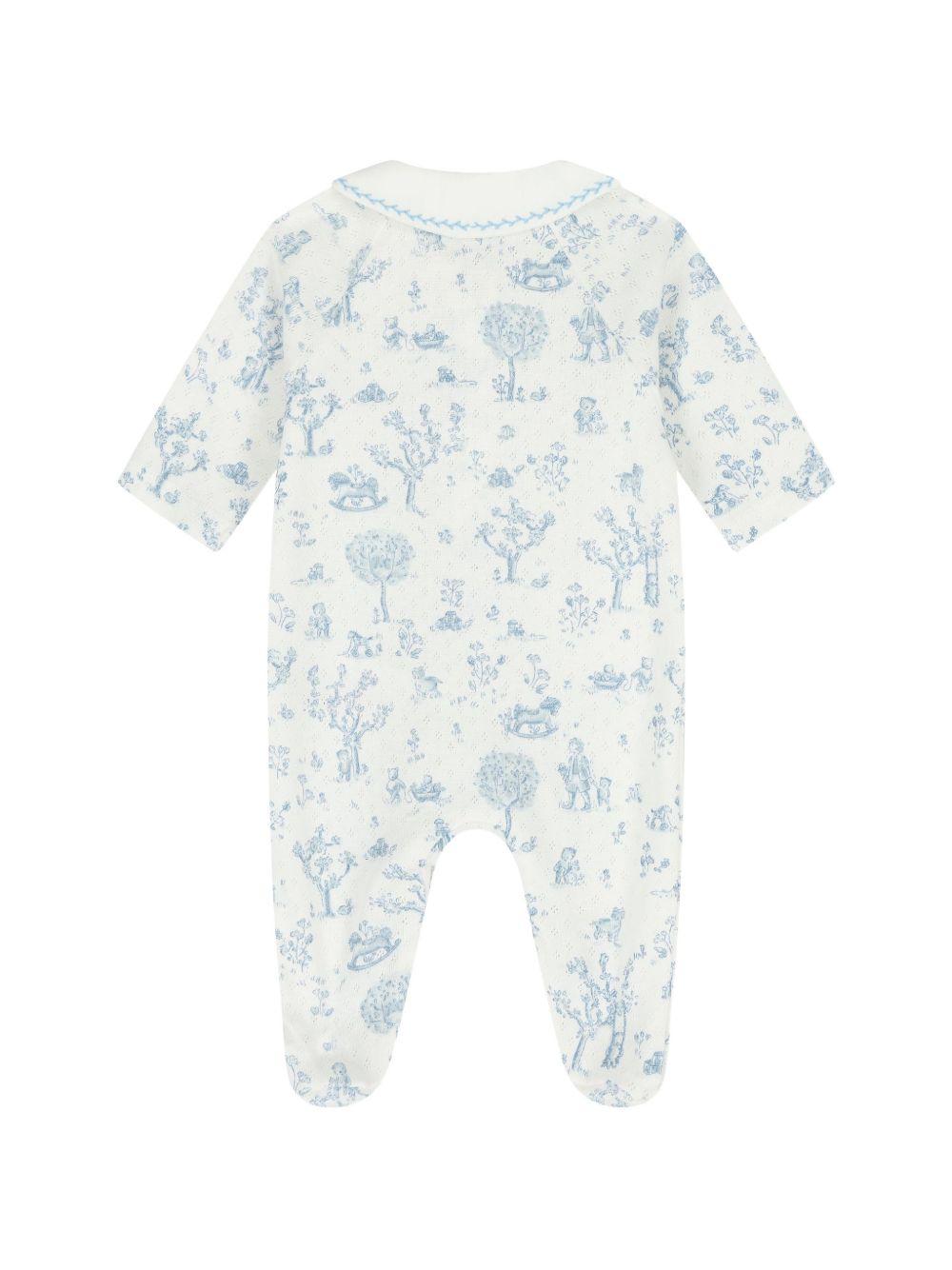 Tutina per neonato Tartine Et Chocolat bianca con stampa grafica all-over CC54040 41 TArtine & Chocolat KIDS 