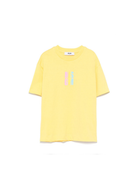 T-shirt in jersey per bambina MSGM Kids giallo con orlo dritto S5MSJGTH218 MS009 MSGM KIDS 