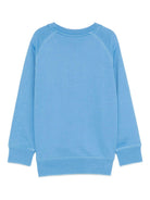 Felpa Mike per bambino Molo azzurra con stampa smile 6S26J201 5615 MOLO KIDS 