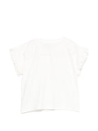 T-shirt per neonata Moschino Kids bianca con stampa Teddy Bear MDM03OLBA00 10063 MOSCHINO KIDS 