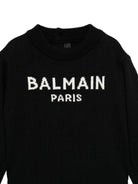 Maglione per neonato Balmain Kids nero con ricamo con logo BX9500 Z2312 930AV BALMAIN KIDS 