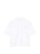 Camicia per bambino Moschino Kids bianca con stampa grafica sul petto HUC01WLLA10 10101 MOSCHINO KIDS 