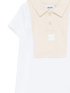 Tutina per neonato Boss Kids bianca con colletto polo J53031 10P BOSS KIDS 