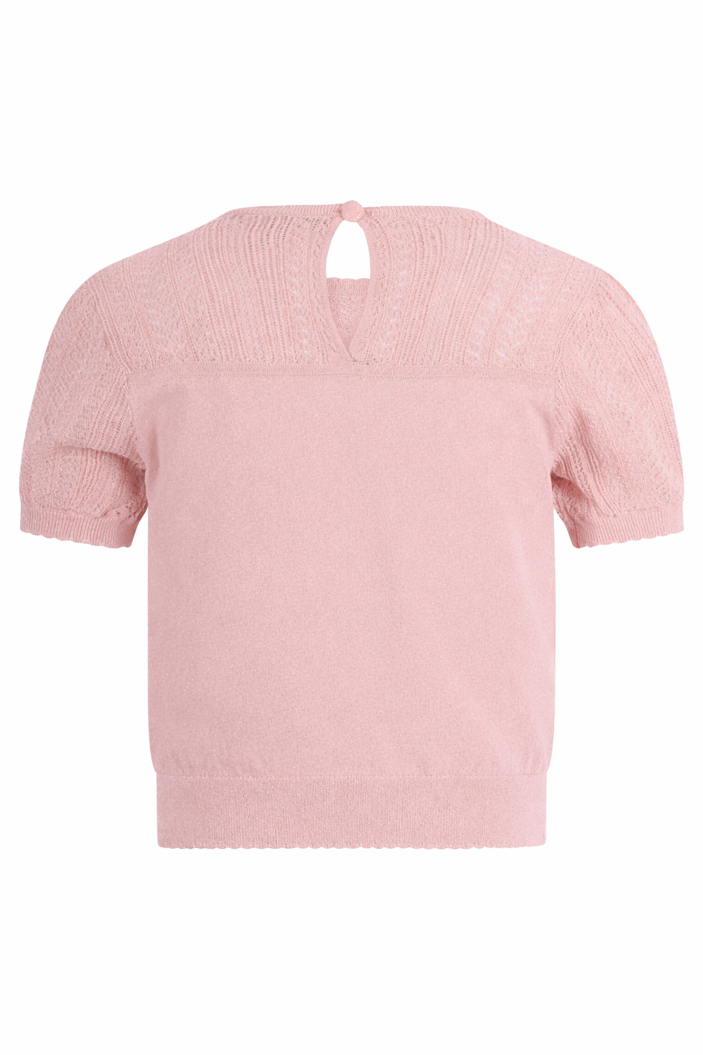 T-shirt per bambina Emporio Armani Kids rosa con maniche corte a sbuffo EG000778 AF22791 U4013 EMPORIO ARMANI KIDS 