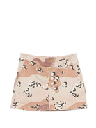 Gonna per bambina Douuod Kids marrone con stampa camouflage DY7A81 Z3843 108MA DOUUOD KIDS 
