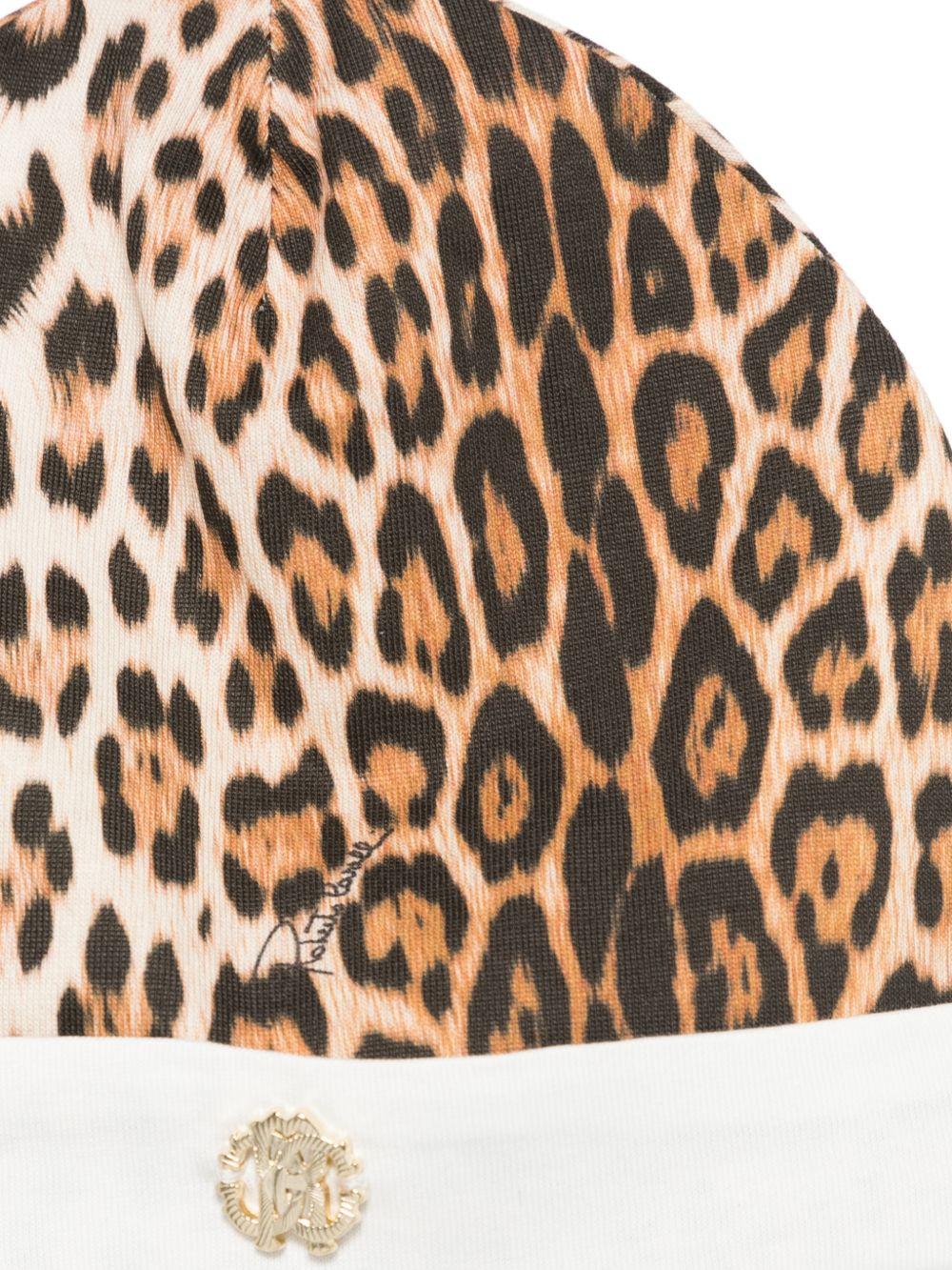 Tutina per neonata Roberto Cavalli Kids animalier con cappello abbinato CLP26018TU MACULA N.H. ROBERTO CAVALLI KIDS 