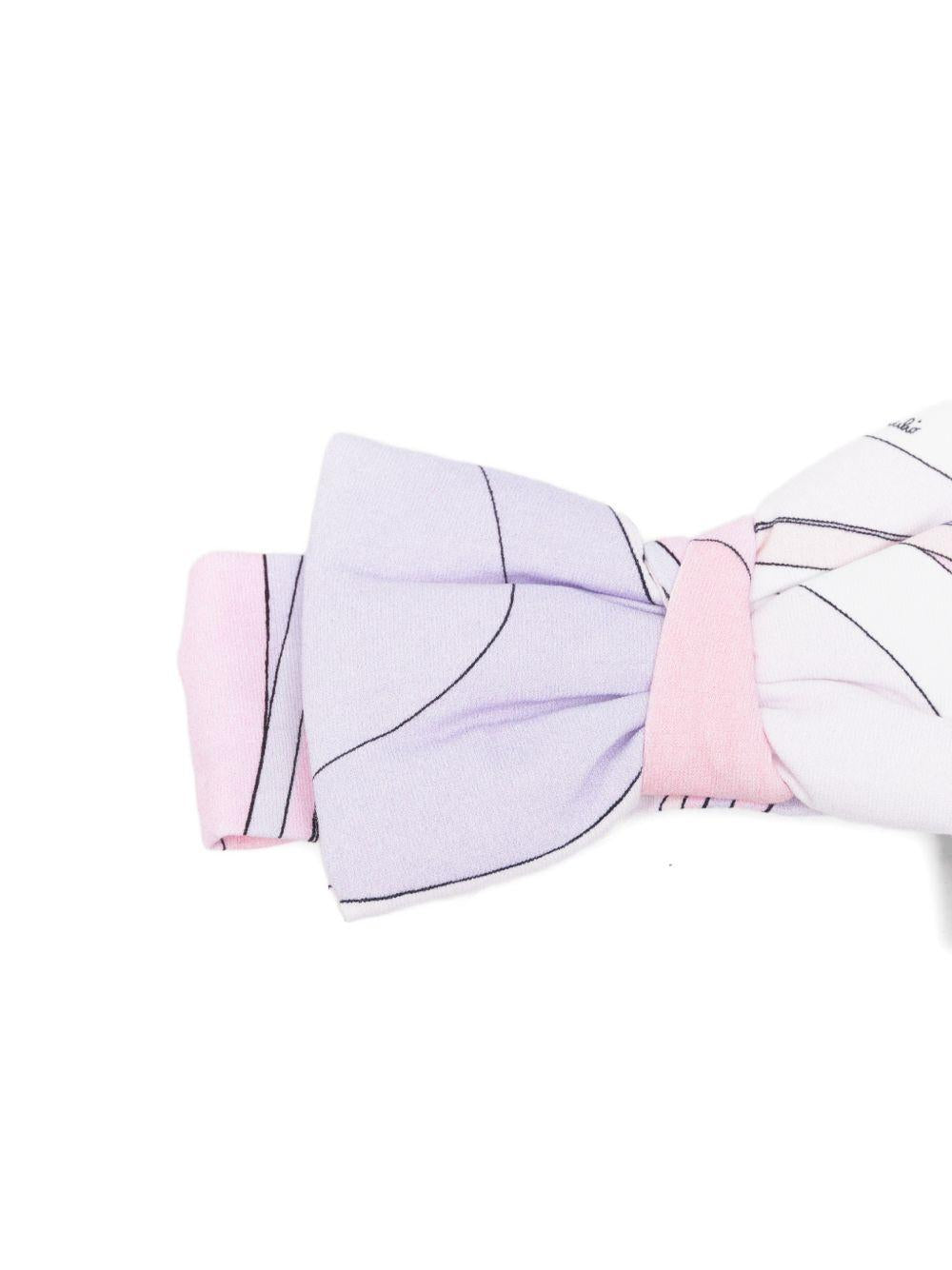 Cerchietto per neonata Emillio Pucci Junior lilla con dettaglio fiocco PY0024 Z3688 508LI EMILIO PUCCI KIDS 