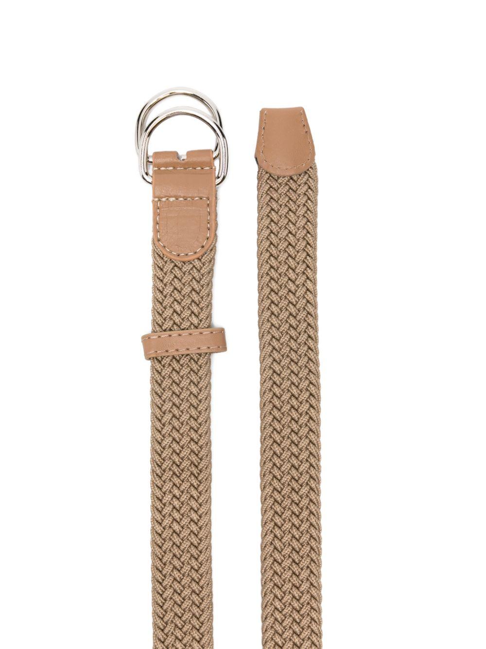 Cintura per bambino Paolo Pecora Kids beige in pelle intrecciata PP4392 SABBIA PAOLO PECORA KIDS 