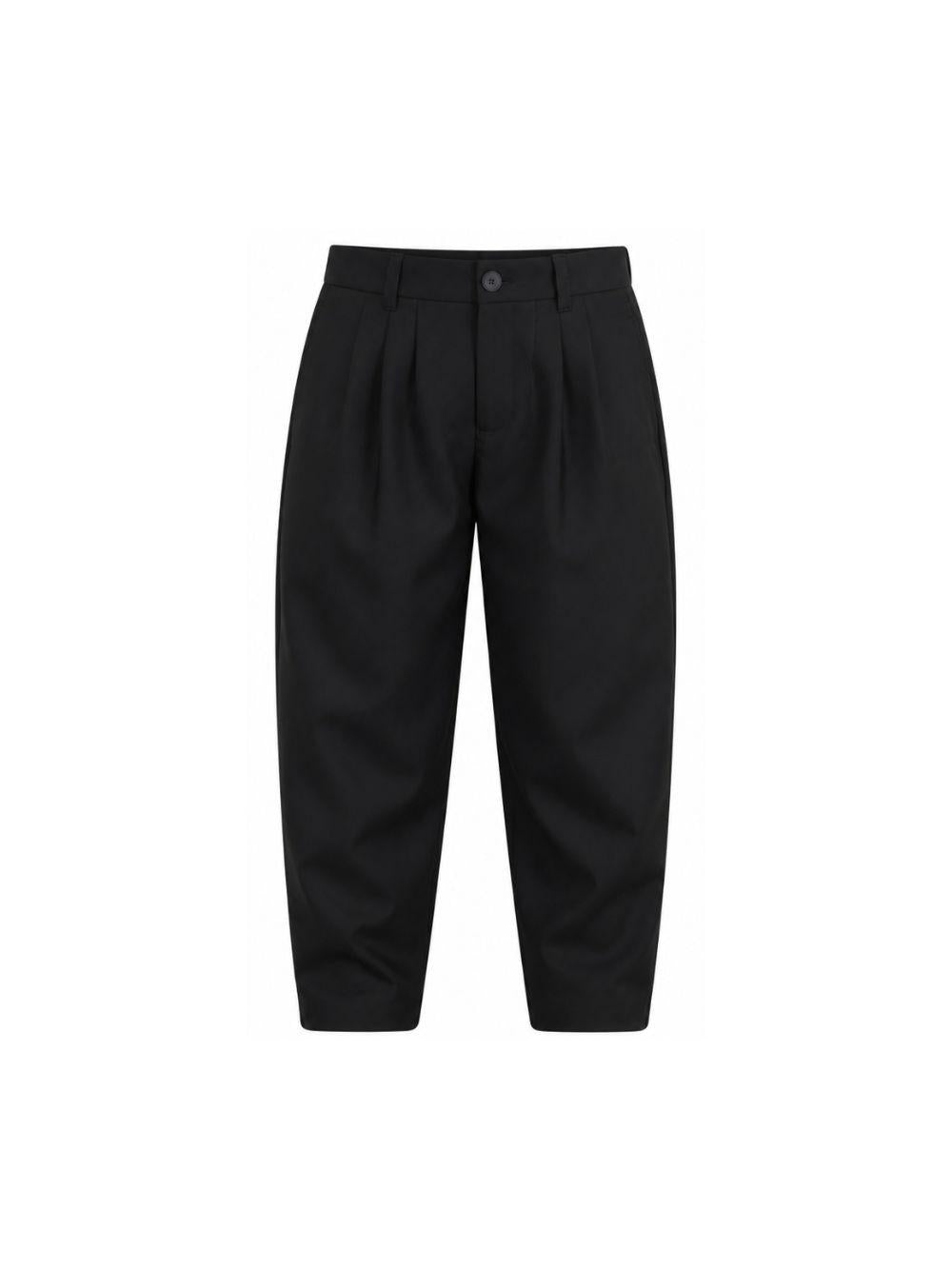 Pantaloni per bambino Givenchy Kids neri con dettaglio pieghe H31446 09B GIVENCHY KIDS 