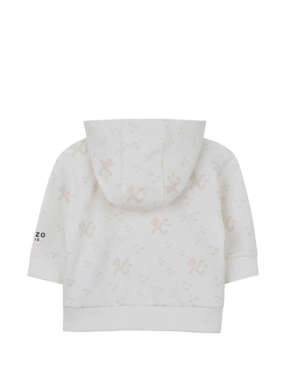 Set tre pezzi tuta sportiva per neonato Kenzo Kids bianco con stampa tigre K61617 117 KENZO KIDS 