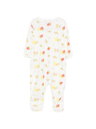 Pigiama per neonata Petit Bateau bianco con stampa grafica all-over A0FCL 01 PETIT BATEAU KIDS 