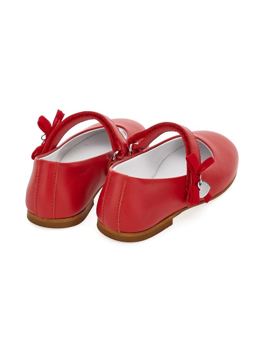 Ballerine per bambina Monnalisa rosse con dettaglio nastro 8CG002 7707 0044 MONNALISA KIDS 