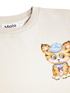 T-shirt per bambina Molo Kids bianca con stampa grafica 2W26A204 5785 MOLO KIDS 
