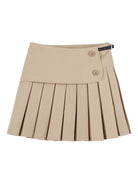 Minigonna per bambina Givenchy Kids beige con plissé H30972 20P GIVENCHY KIDS 