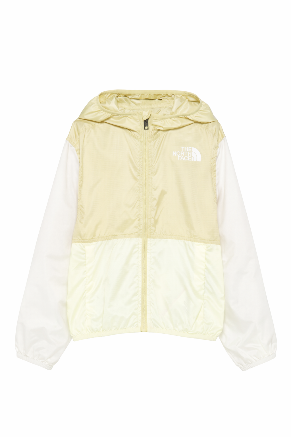 Giacca a vento Cyclone The North Face Kids gialla con logo sul davanti NF0A8ANN PES1 THE NORTH FACE KIDS 