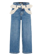 Jeans per bambina Molo blu con dettaglio con occhielli 2S26I110 9478 MOLO 
