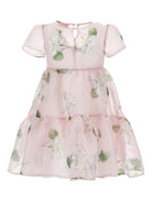 Abito per bambina Monnalisa rosa con stampa a fiori 71G913 7652 0091 MONNALISA KIDS 