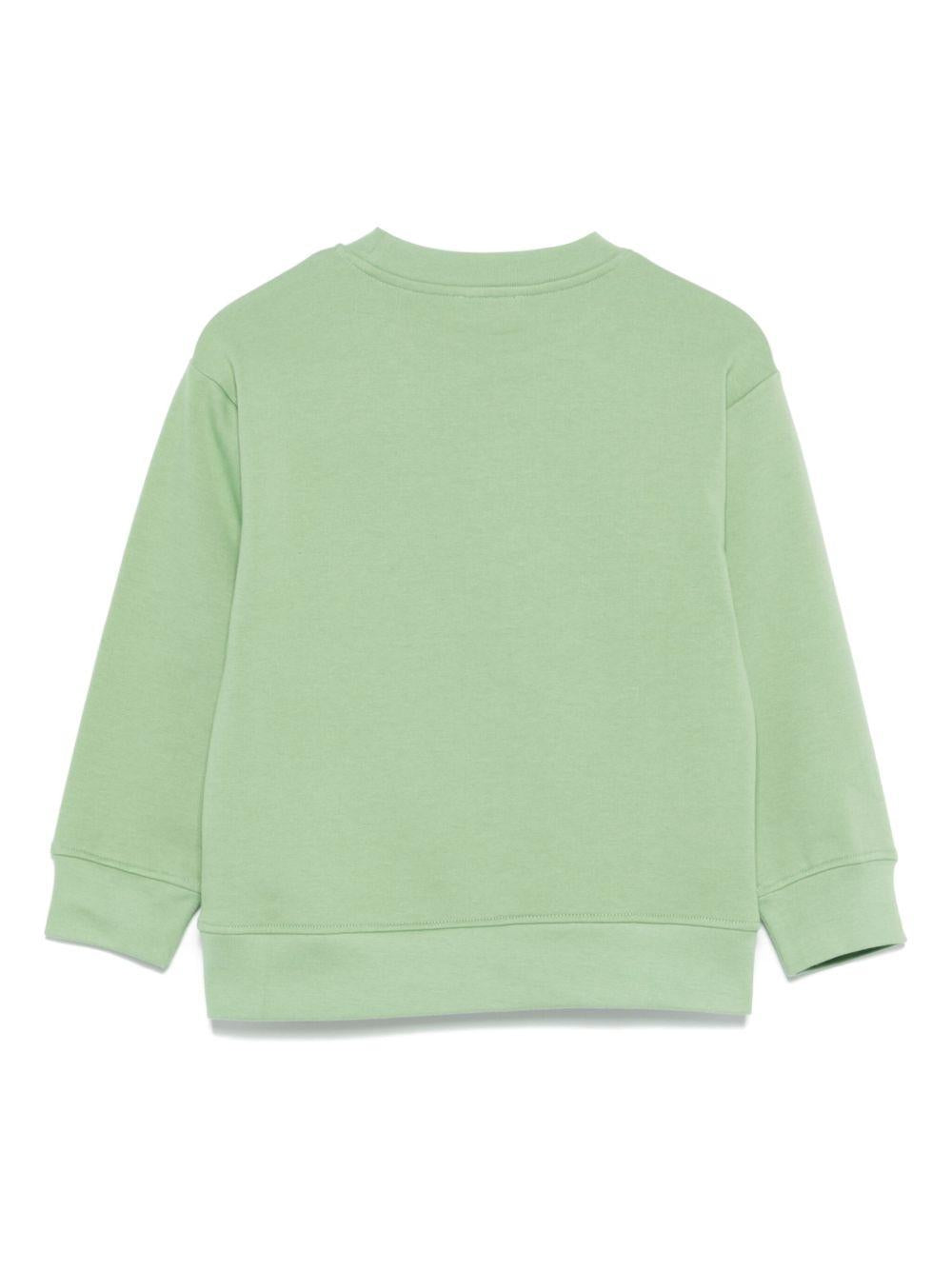 Felpa per bambino Stella McCartney Kids verde con stampa grafica TX4Q10 Z3059 746 STELLA McCARTNEY KIDS 