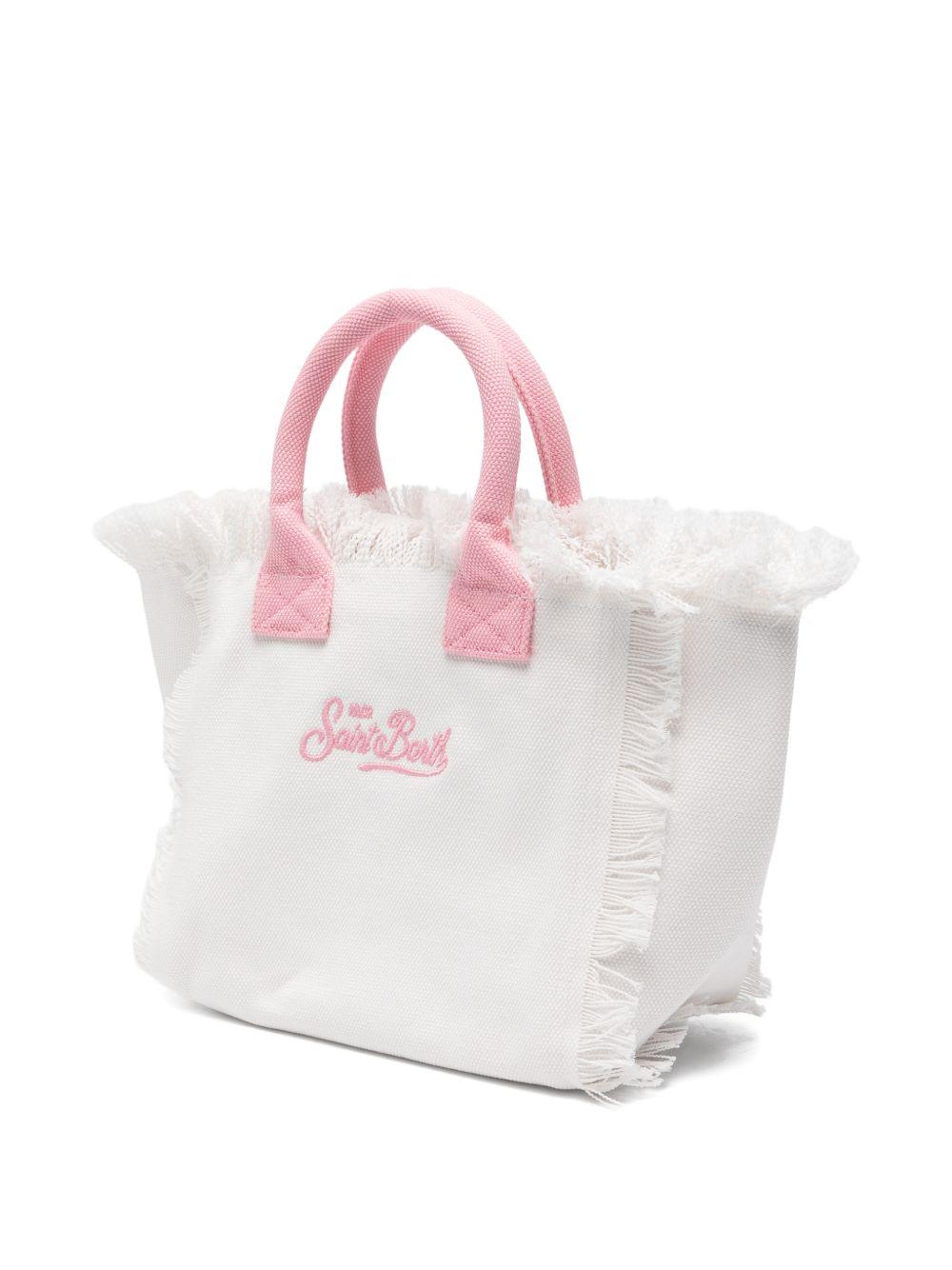 Borsa Colette MC2 Saint Barth bianca con ricamo Labubu COL0001 02634L MC2 ST. BARTH KIDS 