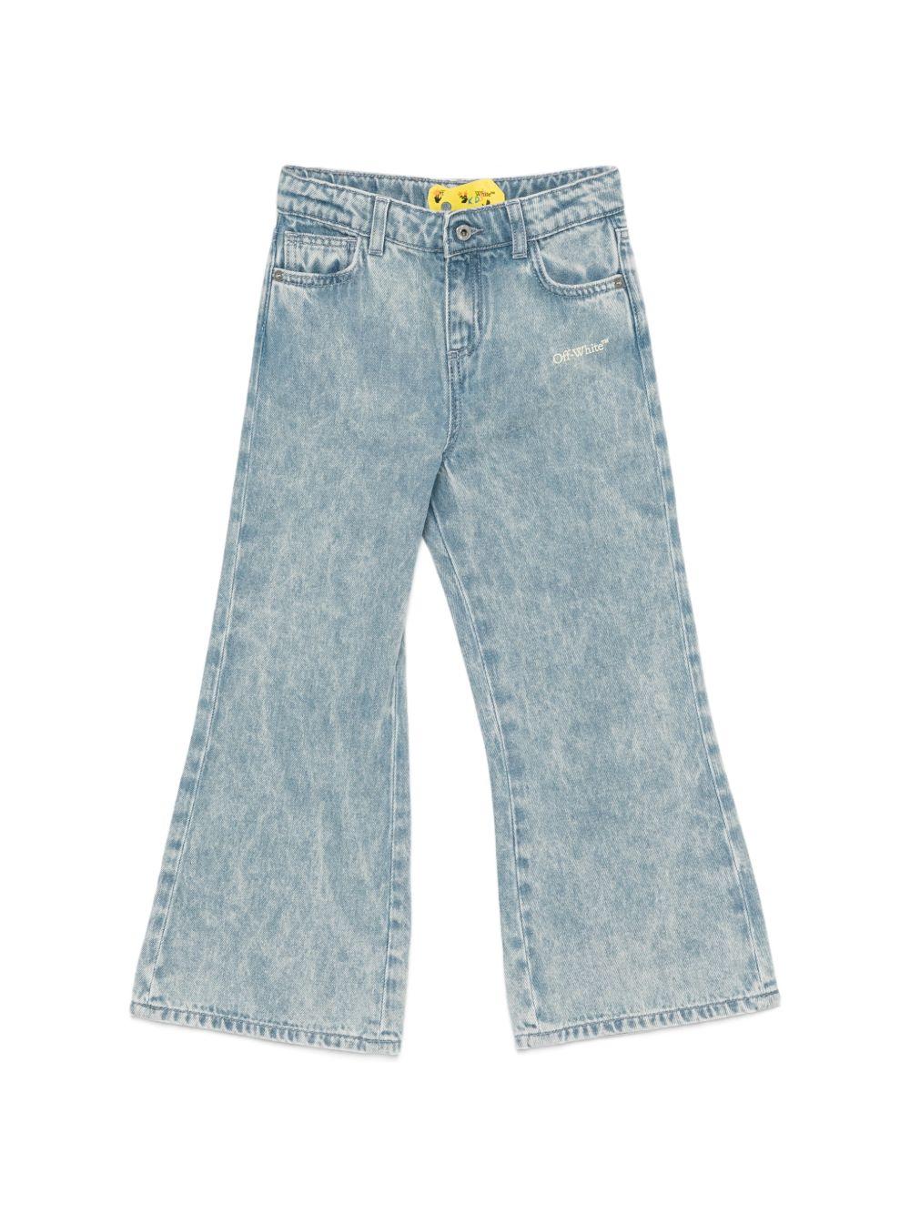 Jeans per bambina Off-White Kids denim con tasca e passante per cintura 44GYB001S26D001 452 OFF WHITE KIDS 