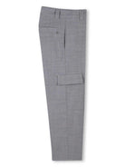 Pantaloni dritti per bambino Givenchy Kids grigio con piega stirata H30688 A47 GIVENCHY KIDS 