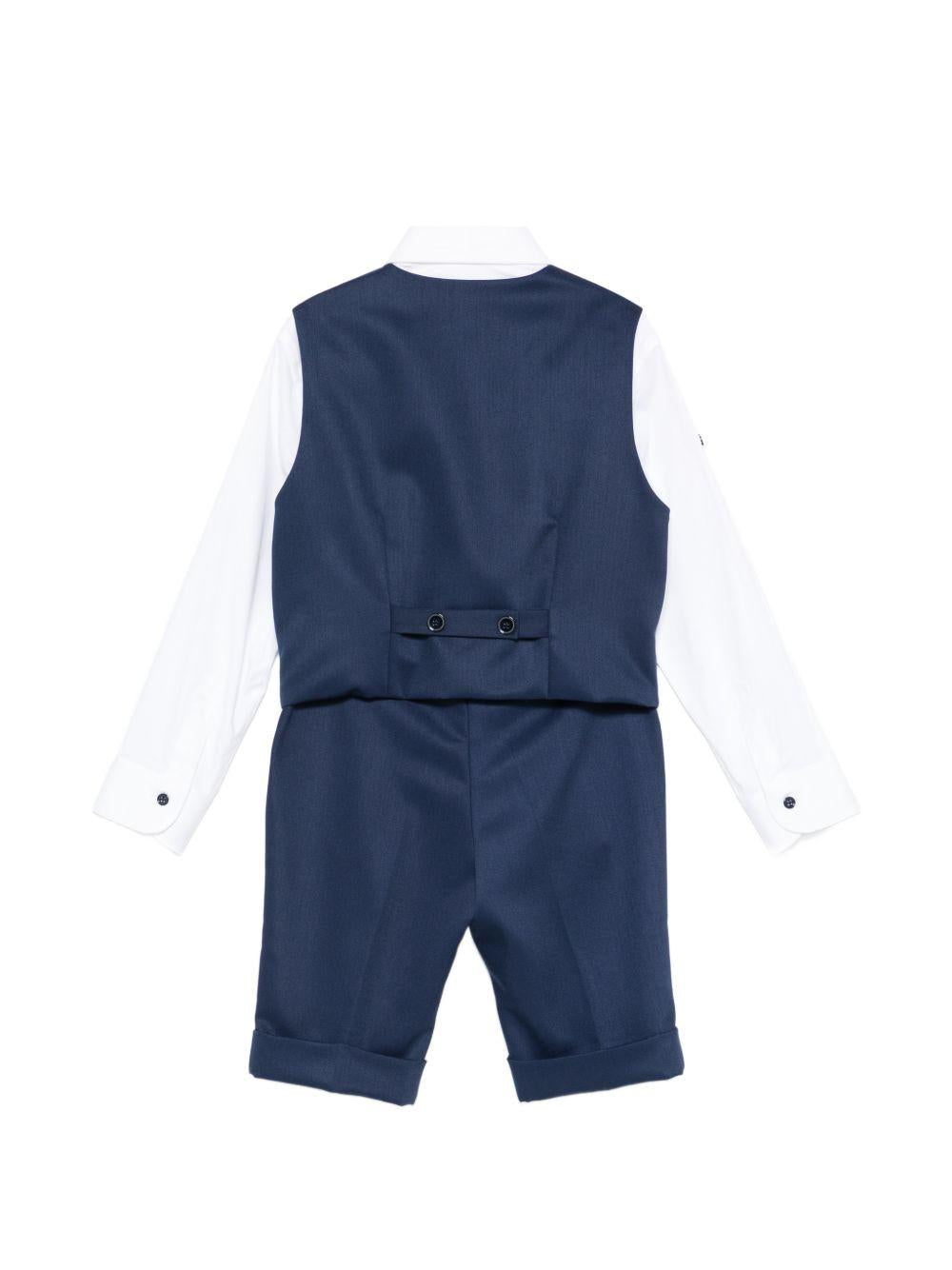 Completo per neonato Colorichiari blu con papillon MB458296 4874 60 COLORICHIARI KIDS 