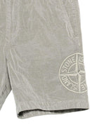 Costume da bagno per bambino Stone Island Junior grigio con toppa con logo L1S16B100001S0043 V0061 STONE ISLAND KIDS 