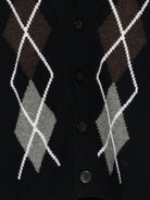 Cardigan per bambino Paolo Pecora Kids blu con motivo argyle PP4088 BLU PAOLO PECORA KIDS 