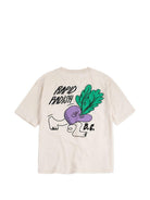 T-shirt per bambino Bobo Choses beige con stampa grafica "Rapid Radish" B126AC019 199 BOBO CHOSES KIDS 