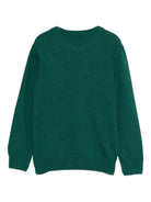 Maglione Douglas per bambino MC2 Saint Barth verde con scritta jacquard "My dad is too cool" DOU0001 01606I MC2 ST. BARTH KIDS 