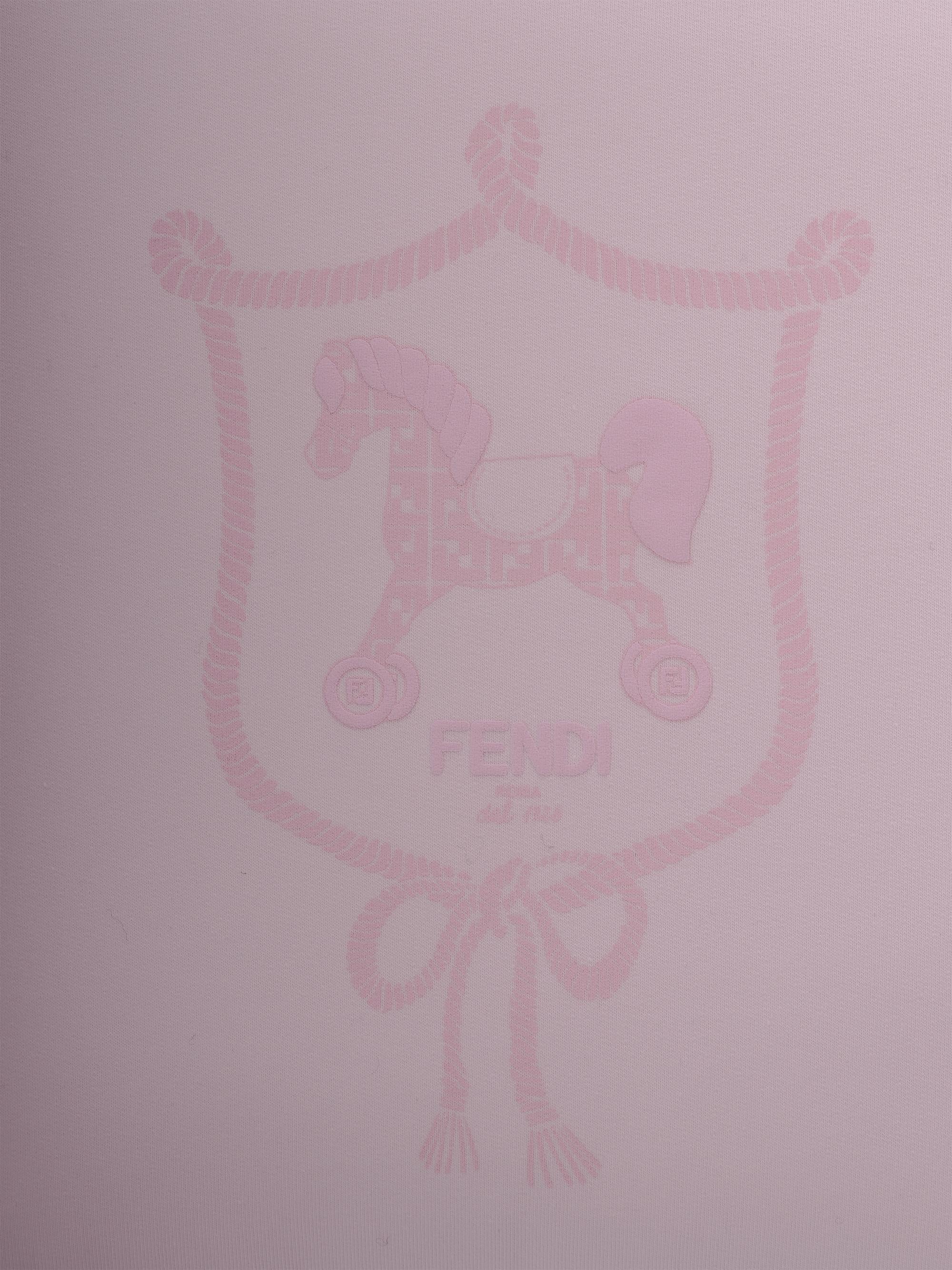 Copertina per neonata Fendi Kids rosa con stampa cavallino Fendi BUJ328 8RA F0C11 FENDI KIDS 