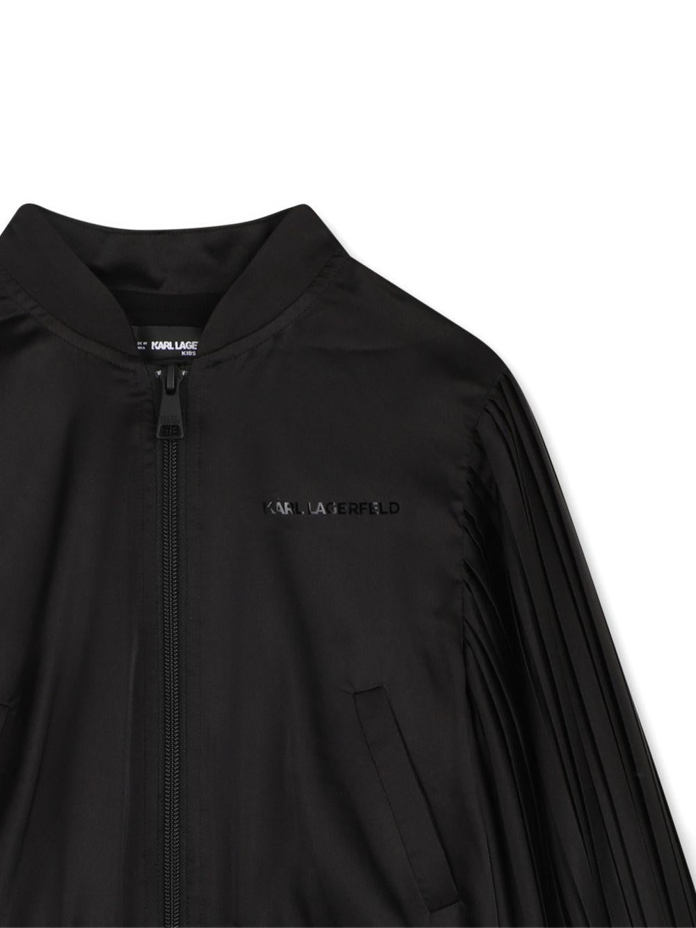 Giacca per bambina Karl Lagerfeld Kids nera con zip Z31131 09B KARL LAGERFELD KIDS 