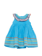Abito per neonata Stella McCartney Kids blu con ruches sul colletto TY1152 Z0138 673 STELLA McCARTNEY KIDS 