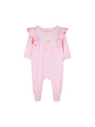 Tutina per neonata Billieblush rosa con ricamo fragola sul davanti U21811 44L BILLIEBLUSH KIDS 