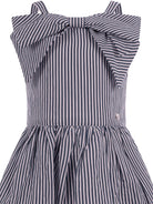 Abito per bambina Monnalisa blu a righe 11G914 7315 9956 MONNALISA KIDS 