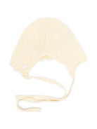Cappello per neonata Paz Rodriguez giallo con bordo a smerlo 011-123520 0501 PaZ RODRIGUEZ KIDS 