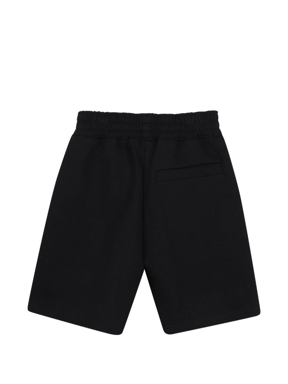 Shorts sportivi per bambino Givenchy Kids neri con stampa logo H31361 09B GIVENCHY KIDS 
