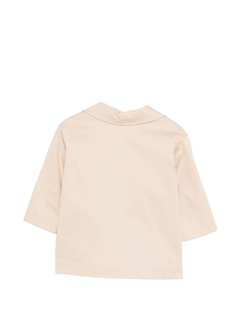 Giacca per neonato Fendi Kids beige con ricamo orsetti con logo FF BUA117 AS5Y F1P2N FENDI KIDS 