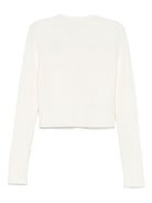 Maglione per bambina Elisabetta Franchi La Mia Bambina bianco con dettaglio con logo EFMA177CFL229 D759 ElISABETTA FRANCHI 